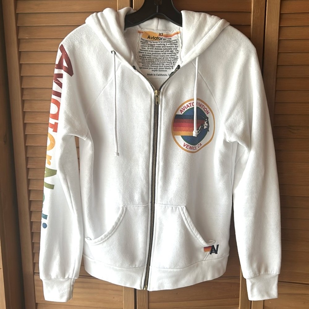 Aviator Nation Zip Up Hoodie XS